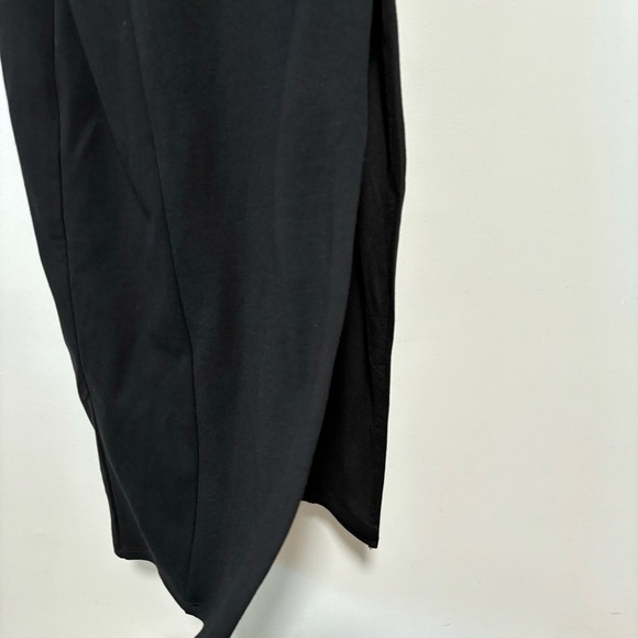 Revolve h:ours Haydon Black Ponte Bodycon Side Cutout Slit Midi Dress NWT - Picture 8 of 11